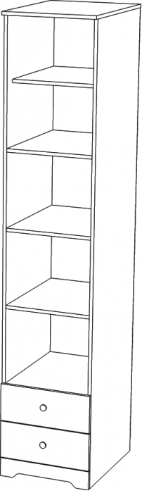 Модульная детская комната "Атланта", набор 1 - Бетон пайн светлый