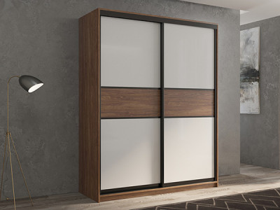 Шкаф-купе Кааппи 11 Морское Дерево Винтаж 160х60х230 см