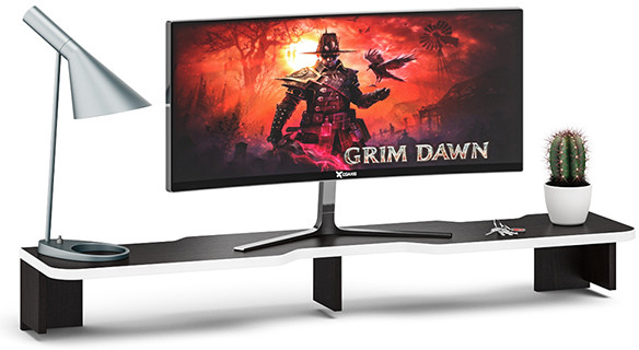 Надстройка для стола компьютерного С-МД-СК5-1400, венге/кромка белая