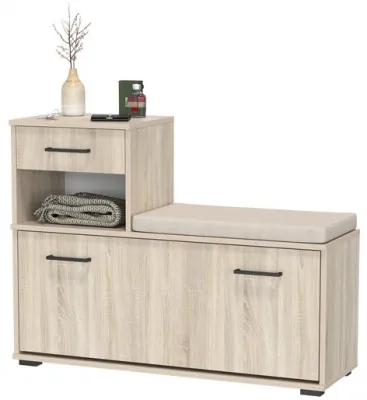 Лира ГК 2-0714дубсон Тумба под обувь, цвет дуб сонома, ШхГхВ 100х33х75,5 см., универсальная сборка