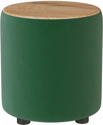 Пуф Пай, изумруд/мдф дуб канадский