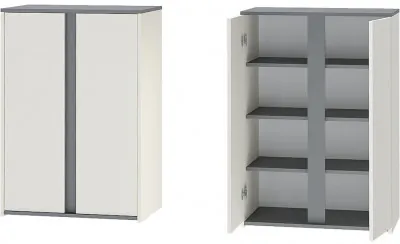 Иннэс 12 Тумба 2 (Графит / Миндаль)