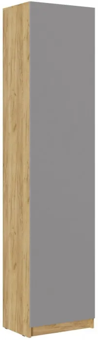 Пенал (Белый глянец, Дуб Крафт Золотой)