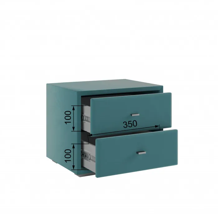 Тумба прикроватная интерьерная бирюза