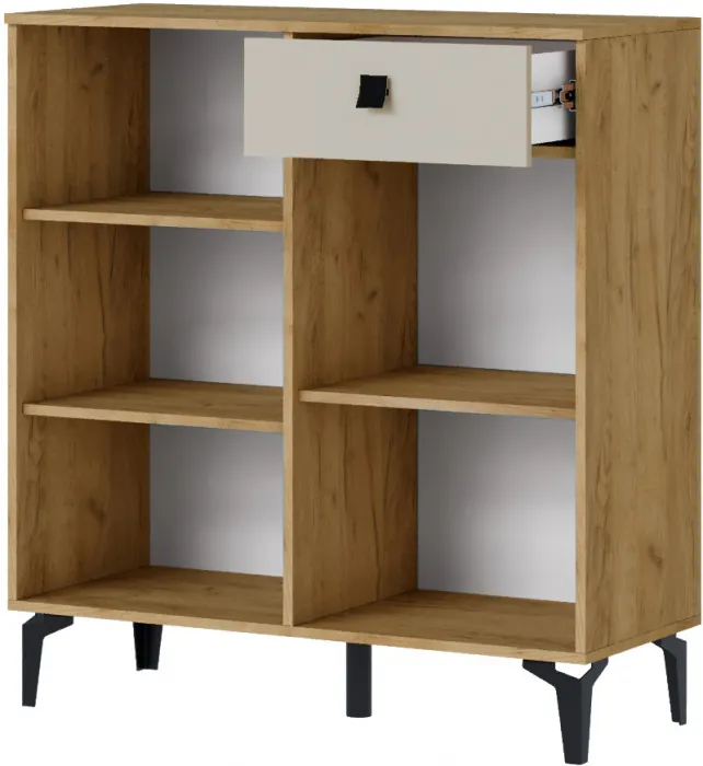 Модульная прихожая Милан, набор 2, Крафт золотой/Кашемир