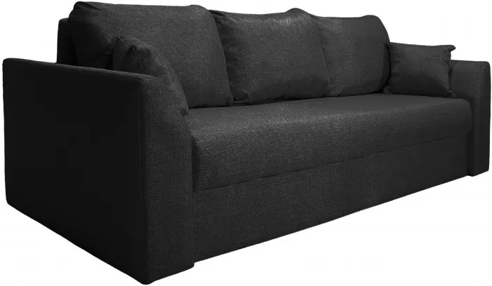 Диван-еврокнижка Белфест 160х195, пружинный блок, велюр, черный