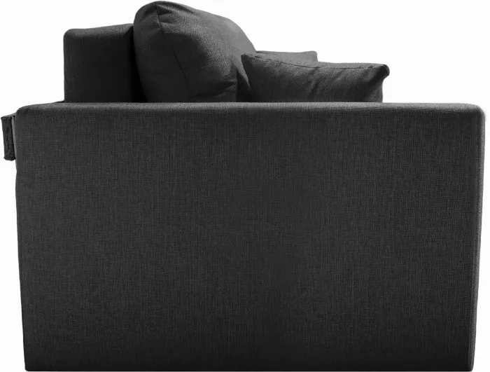 Диван-еврокнижка Белфест 160х195, пружинный блок, велюр, черный