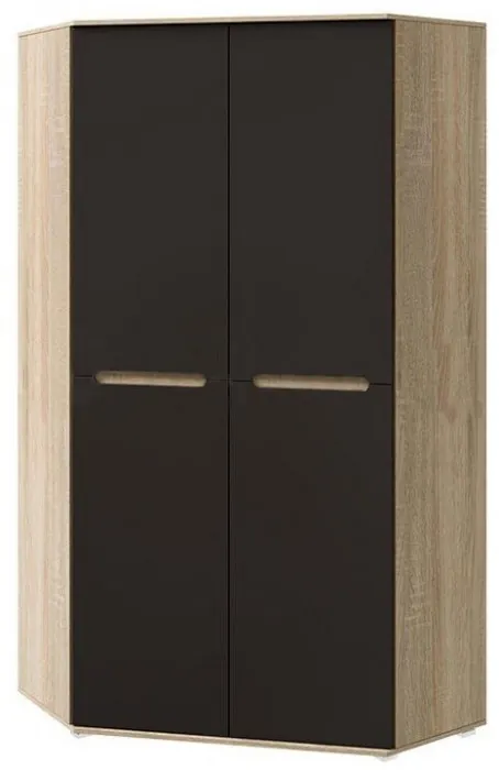 Ким Шкаф угловой универсальный (Венге, Белый глянец)