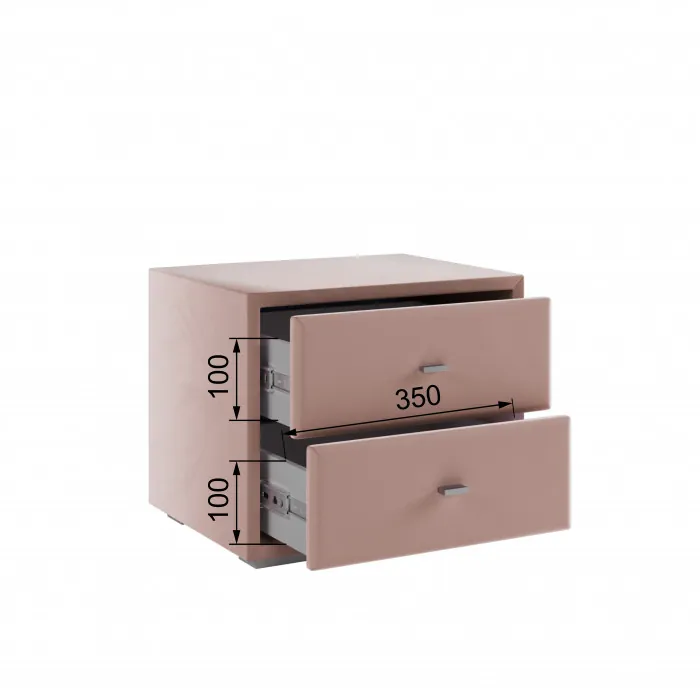 Тумба прикроватная интерьерная пыльная роза