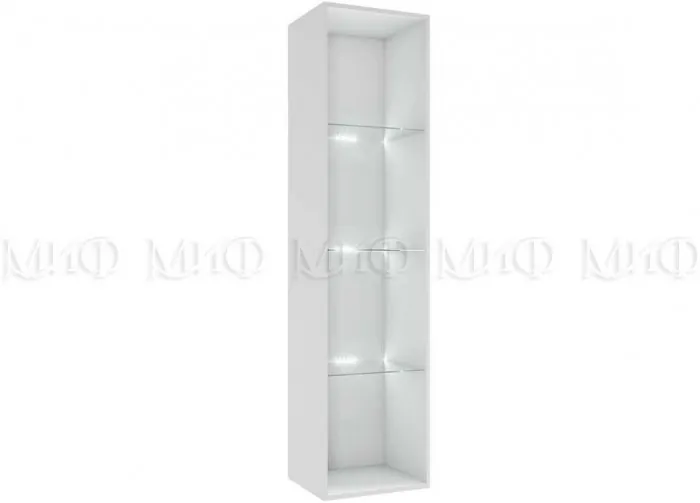 Флорис ШК-004 Шкаф-витрина однодверный, черный