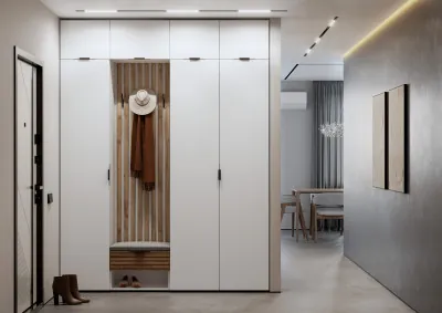 Прихожая Ома, набор №7, Белый/Дуб Тортуга, Симпл 27