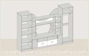Гостиная Аллегро Вариант 5 (Венге / Белфорт)