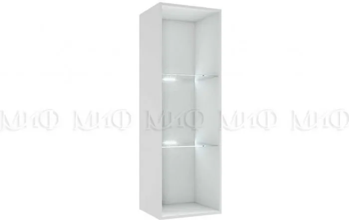 Флорис ШК-007 Шкаф-витрина однодверный, черный