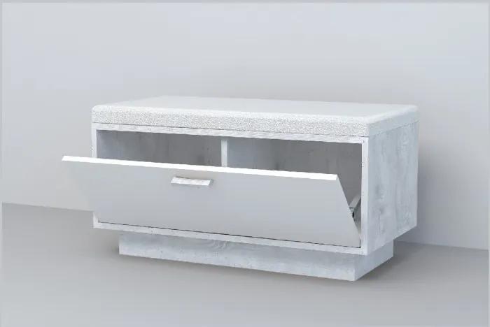 Эго Обувница ОБ-1 ПД (Камень Темный/Бетон Светлый)