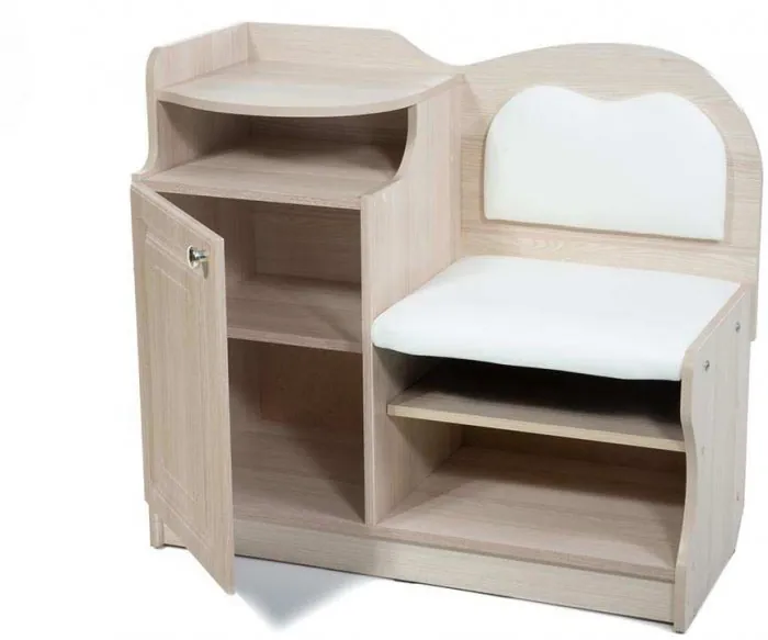 Банкетка под телефон 1 ясень светлый-милк