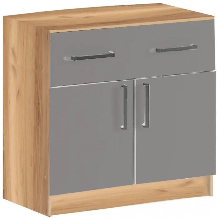 Комод 1 ящик 2 двери (Венге / дуб беленый)