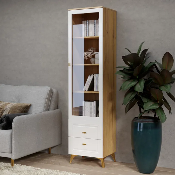 Шкаф-витрина Вега Сапфир