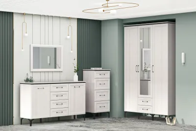 Модульная Прихожая Шарм, набор 6, Ясень Анкор Светлый