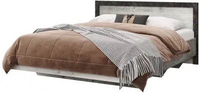 Кровать полутороспальная 120х200 "Эстель" - Сосна шале/Бетон спаркс