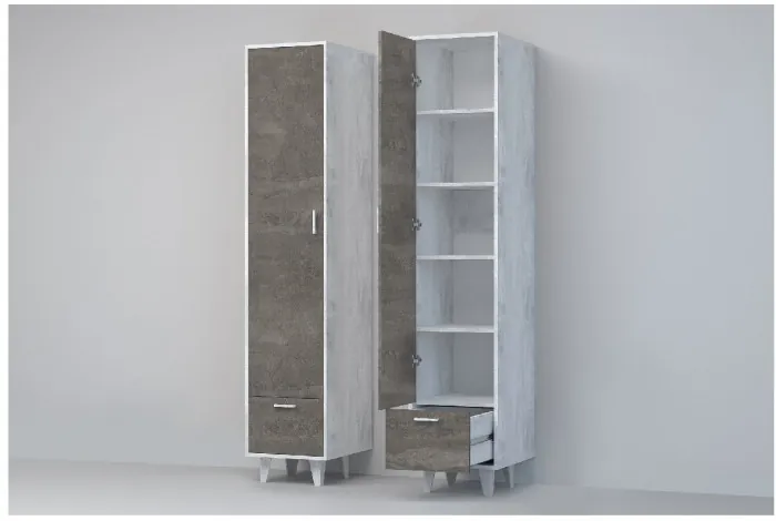 Эго Пенал П-1 НГ (Камень Темный/Дуб Крафт Золотой)