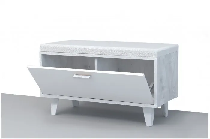 Модульная прихожая ЭГО 2 (Крафт золотой / Белый глянец)