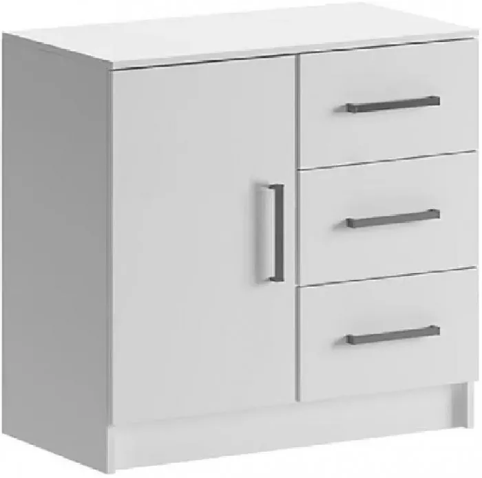 Комод 3 ящика 1 дверь (Венге / дуб беленый)