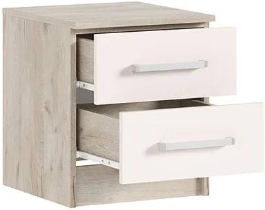 Прикроватная тумба Мартина (комплект 2шт), Крафт серый/Кашемир