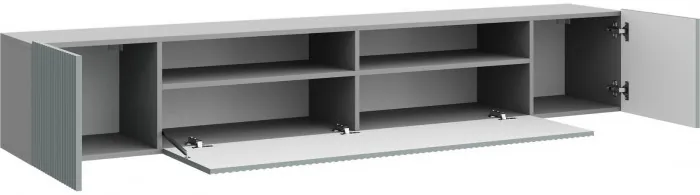 Тумба ТВ Сканди Стиль (Белый / Белый глянец)