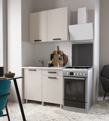 Кухонный гарнитур Нагано 1,0м, Кашемир