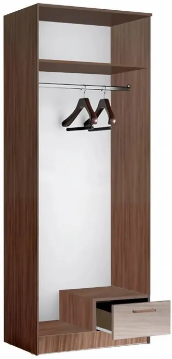 Адель Шкаф 0,8 платяной, Венге/лоредо