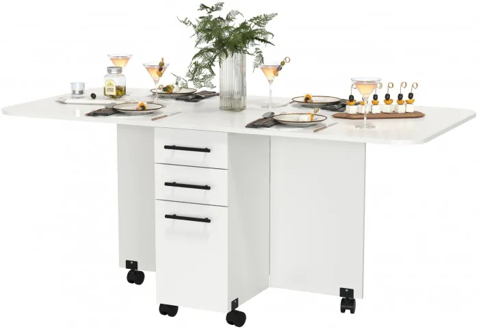 Стол-книжка с ящиками 1-6702бел, белый