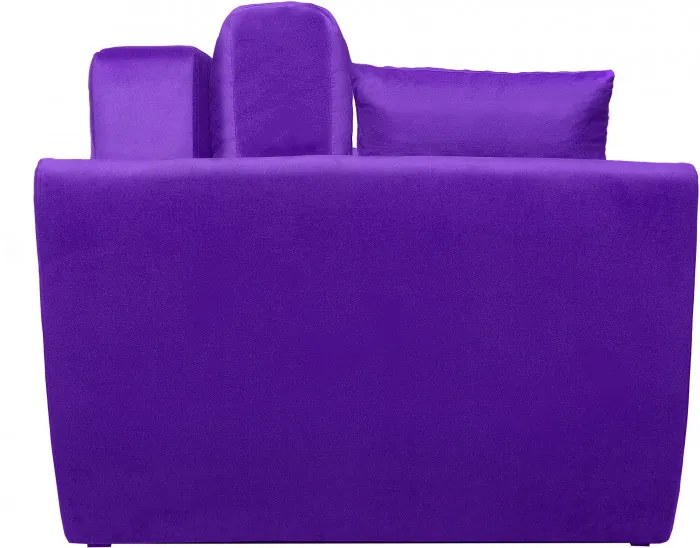 Диван-еврокнижка Амстердам Люкс, 150х195, пружинный блок, велюр фиолетовый