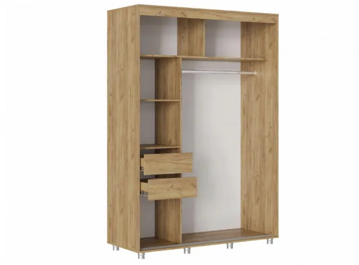 Форест Шкаф-купе 1500, крафт золотой