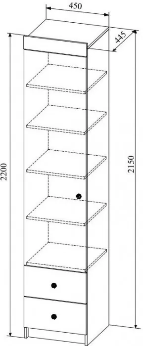 Модульная детская Ки-Ки композиция 7, Белый/Белое дерево