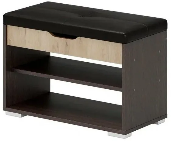 Эва Банкетка БК-002 (Дуб сонома светлый / белый)