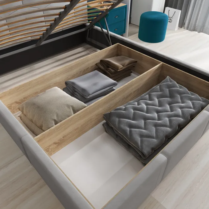 Манука Кровать интерьерная 140 мятный, ПМ