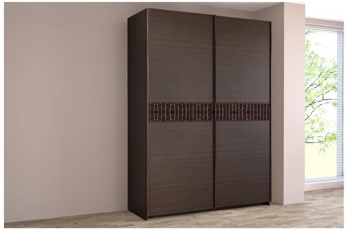 Шкаф-купе Иннэс-5 1600 Ф3/Ф3, Бодега белая / Белый глянец