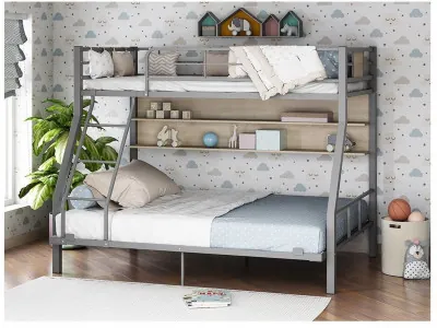 Двухъярусная кровать Гранада-1П 140 (Серый)