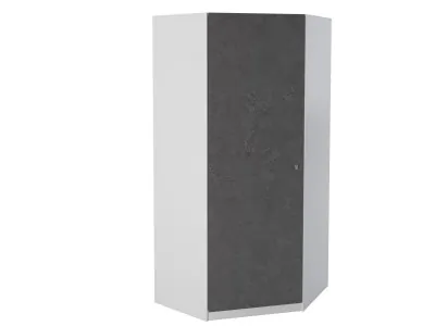 Шкаф угловой Белый/Железный Камень