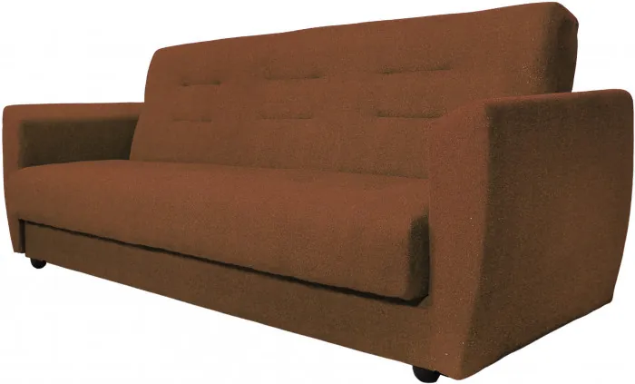 Диван-книжка Лира, 140х190, велюр коричневый