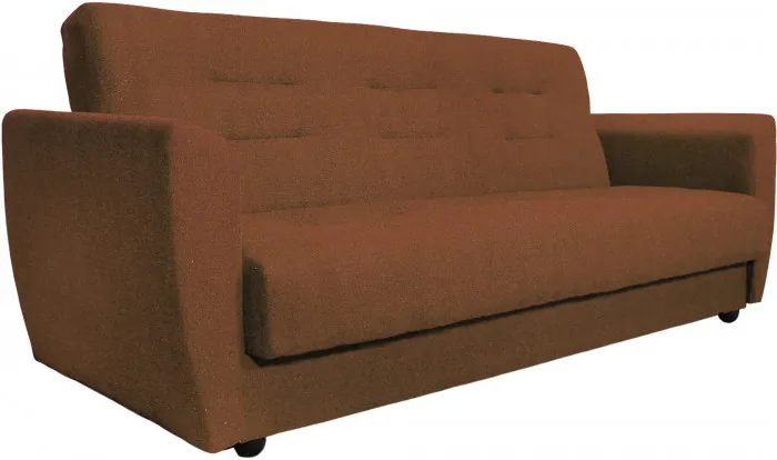 Диван-книжка Лира, 140х190, велюр коричневый