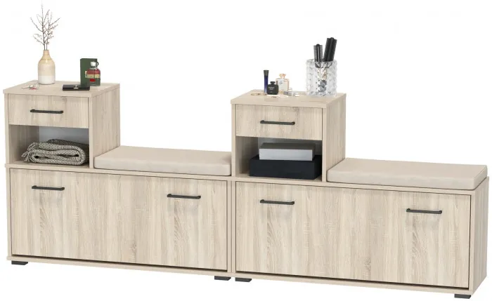 Лира ГК 2-0714+2-0714дубсон Тумба под обувь, дуб сонома