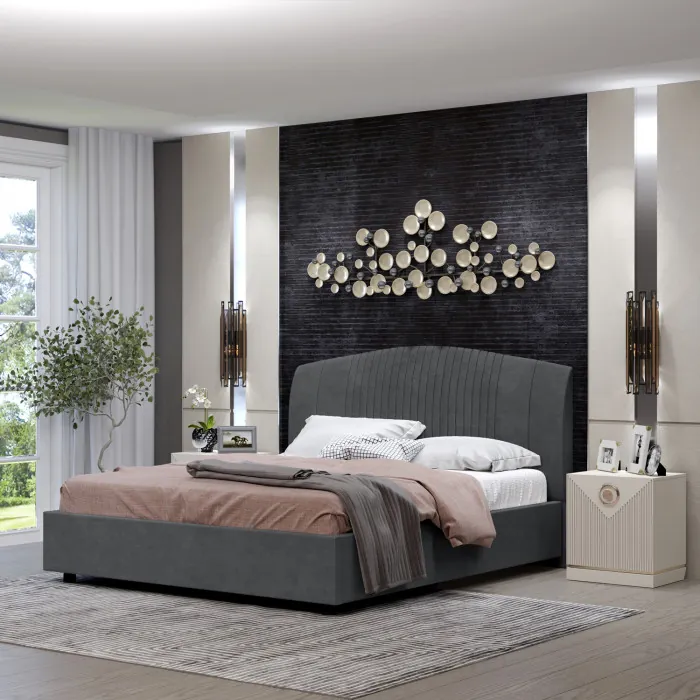 Кровать-12М с подъёмным  основанием 1800 графит