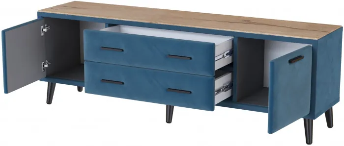 Тумба ТВ интерьерная 1,6 Пай атлантида/мдф дуб канадский