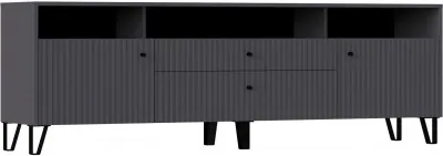 Оливия Тумба ТВ графит софт (Графит, Графит Софт)