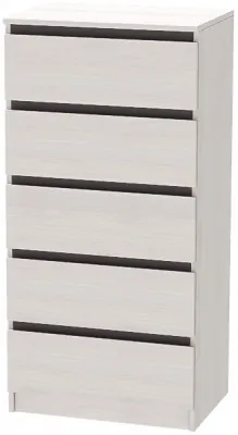 Кэт-1 Комод 5-Ящиков, Ясень анкор светлый/Графит