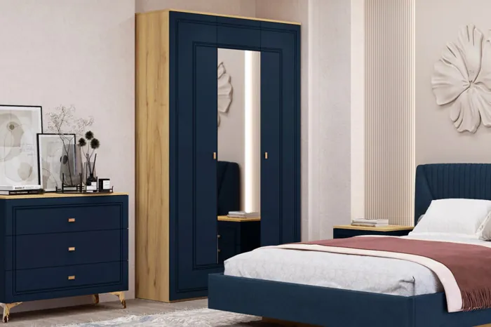 Шкаф 3-х дверный Вега Сапфир