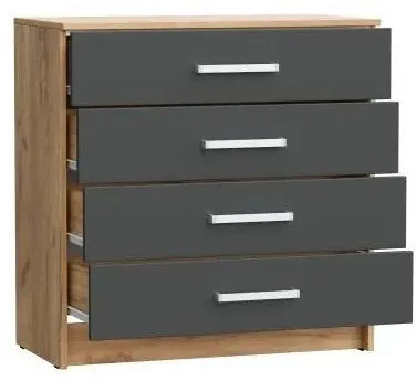 Модульная спальня Мартина, крафт/графит софт (Дуб крафт/ Графит)