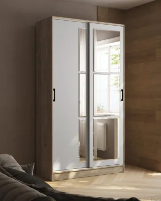 Шкаф-купе Стиль-2 1200, Дуб крафт серый/Камень серый