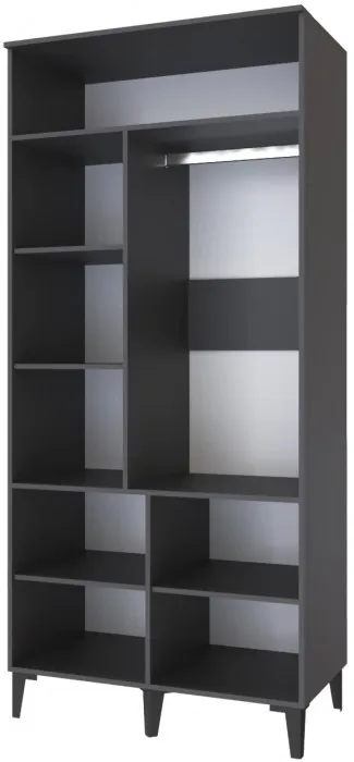 Толедо Шкаф 2-х створчатый (4 фасада) ТШ-22 графит серый